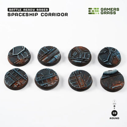 Spaceship Corridor - Round 28mm (x8)-Gamers Grass-Radaddel