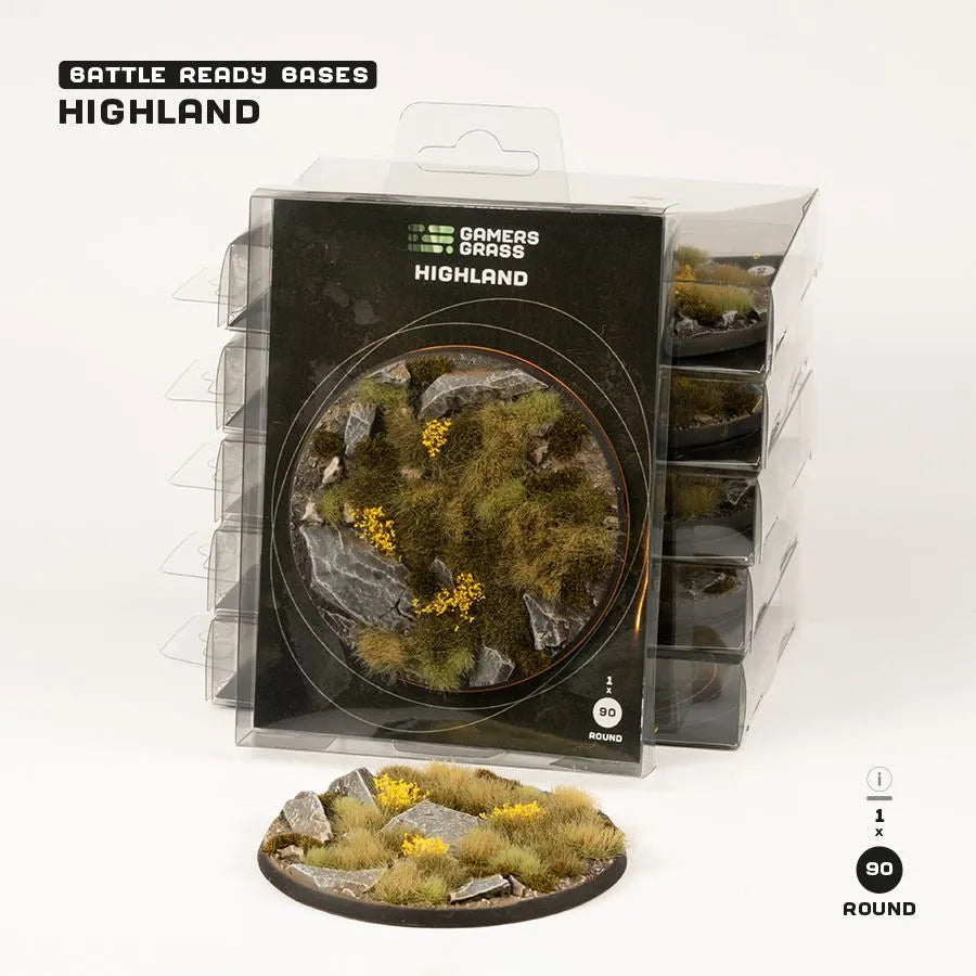 Highland - Round 90mm (x1)-Gamers Grass-Radaddel