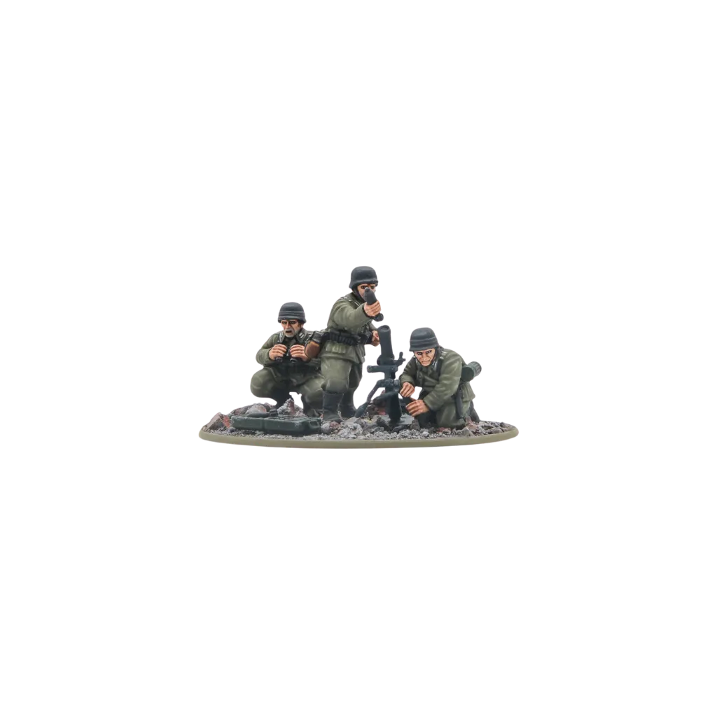 German Veteran Infantry Medium Mortar Team-Warlord Games-Radaddel