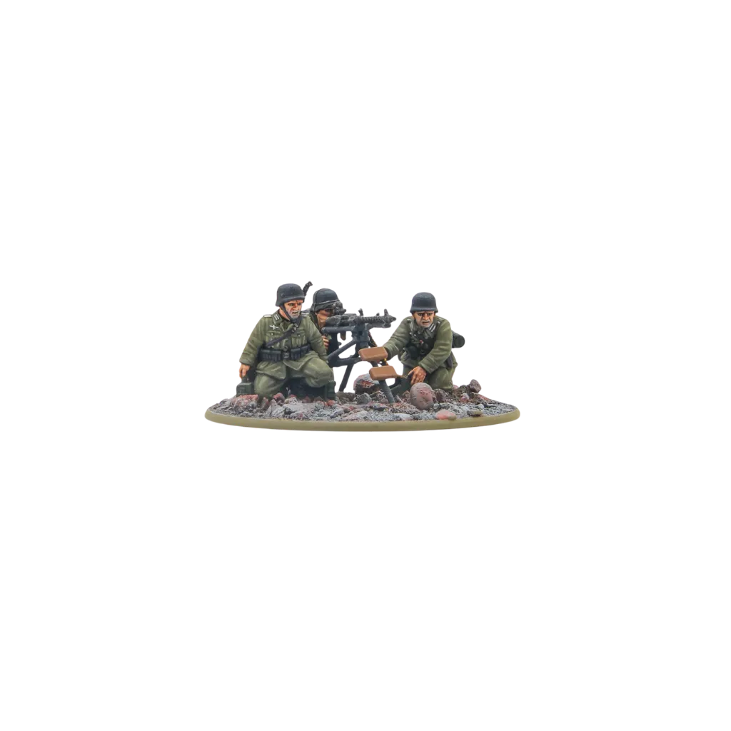 German Veteran Infantry MMG Team-Warlord Games-Radaddel