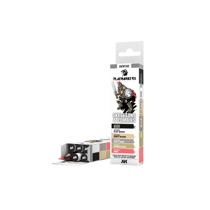 AK Playmarkers Skeletons & Zombies Set (6 ref.)-AK-Interactive-Radaddel
