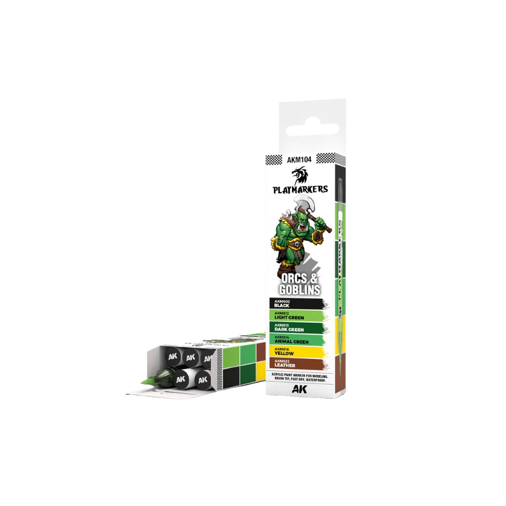 AK Playmarkers Orcs & Goblins Set (6 ref.)-AK-Interactive-Radaddel