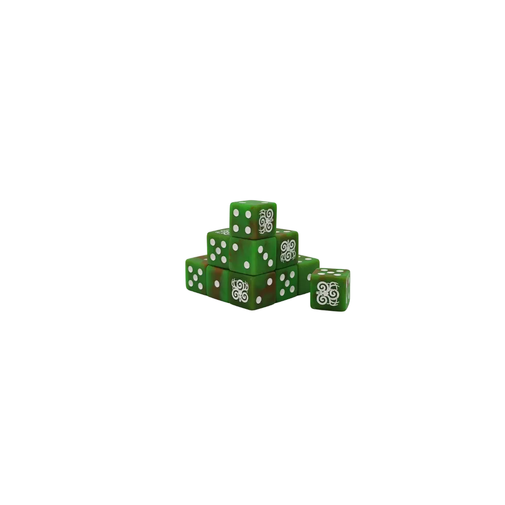 Wild Hunt Lush Forest Dice 16mm Square (25 Stück)-Baron of Dice-Radaddel