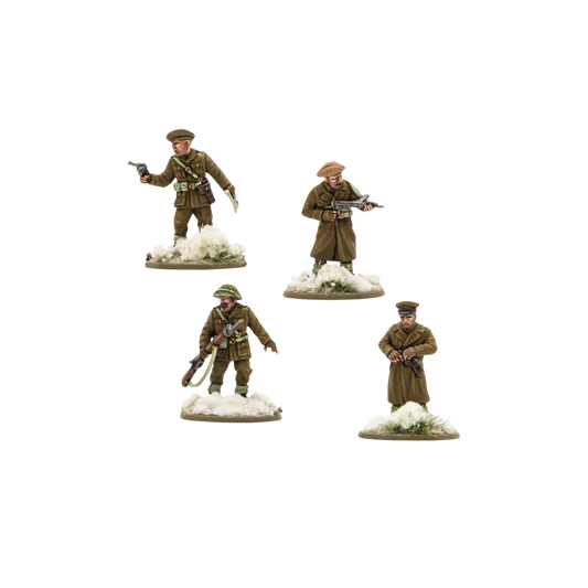 British & Canadian Infantry (Winter) Platoon Commanders-Warlord Games-Radaddel