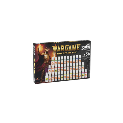 AK Wargame Paint It All Box 36 Colors 3Gen-AK-Interactive-Radaddel