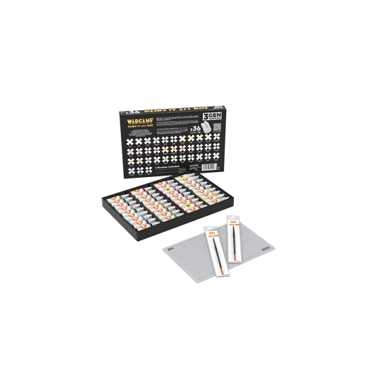 AK Wargame Paint It All Box 36 Colors 3Gen-AK-Interactive-Radaddel
