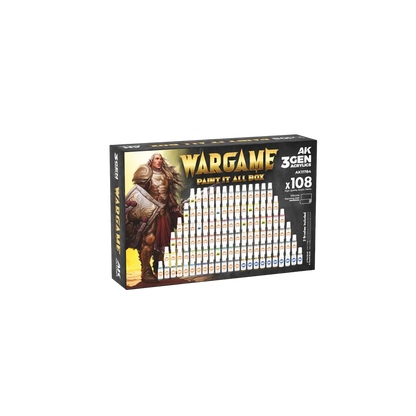 AK Wargame Paint It All Box 108 Colors 3Gen-AK-Interactive-Radaddel
