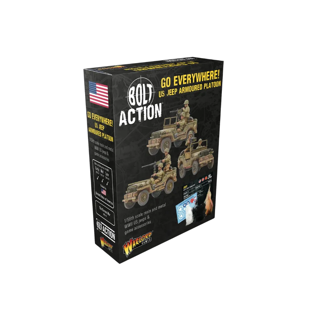 Go Everywhere! US Jeep Armoured Platoon-Warlord Games-Radaddel
