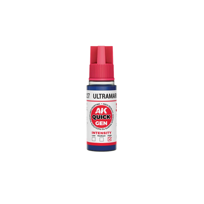 AK QUICK GEN Ultramarine Blue 18ml-AK-Interactive-Radaddel