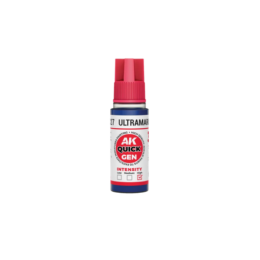 AK QUICK GEN Ultramarine Blue 18ml-AK-Interactive-Radaddel