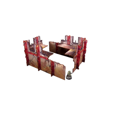 Pre-painted Walls Low Red-Micro Art Studio-Radaddel