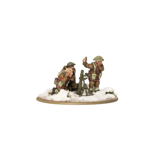 British & Canadian Infantry (Winter) Medium Mortar Team-Warlord Games-Radaddel