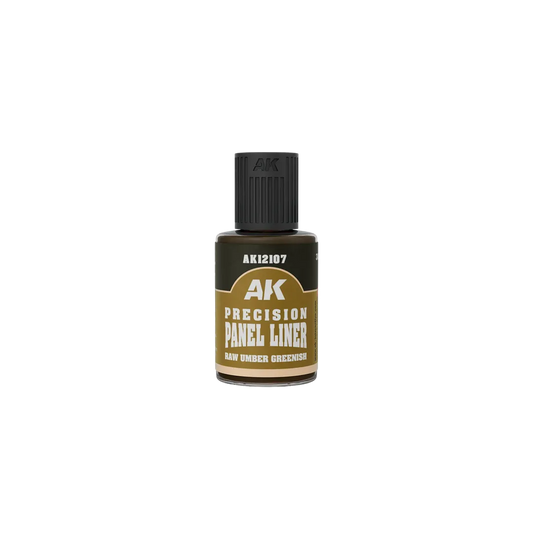 Precision Panel Liner - Raw Umber Greenish 30ml-AK-Interactive-Radaddel