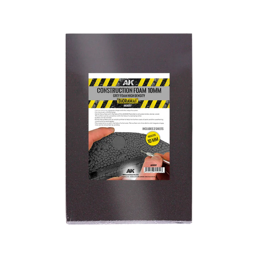 Construction Foam 10MM - Blue Foam 195 x 295 MM (2 Sheets)-AK-Interactive-Radaddel