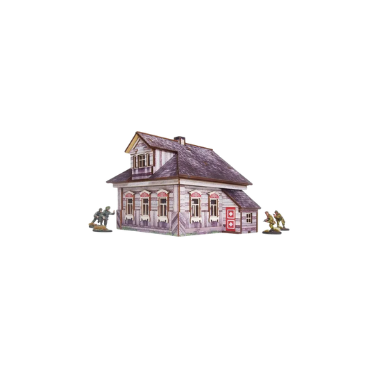 Pre-Painted WW2 Ostfront Village Whitewashed Dacha-Micro Art Studio-Radaddel