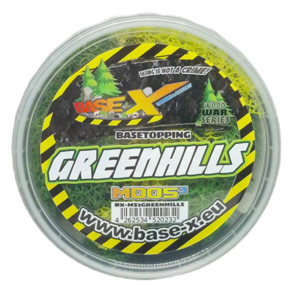 Basetopping: MOOS³ SET GREENHILLS-Base X Terrain & Scenery-Radaddel