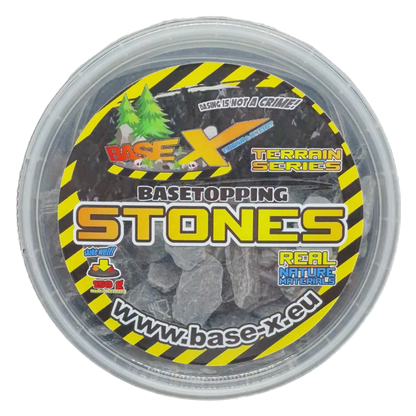 Basetopping: STONES GREY ROCKS (150g)-Base X Terrain & Scenery-Radaddel