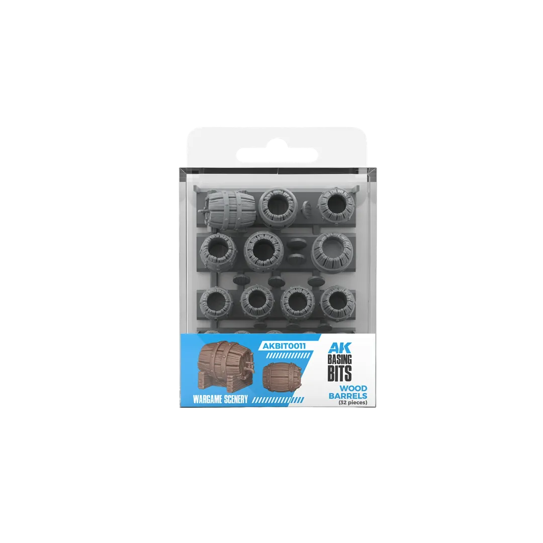 Wood Barrels - Basing Bits (32 Teile)-AK-Interactive-Radaddel
