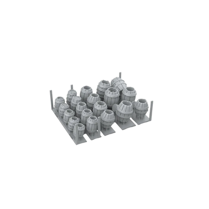 Wood Barrels - Basing Bits (32 Teile)-AK-Interactive-Radaddel