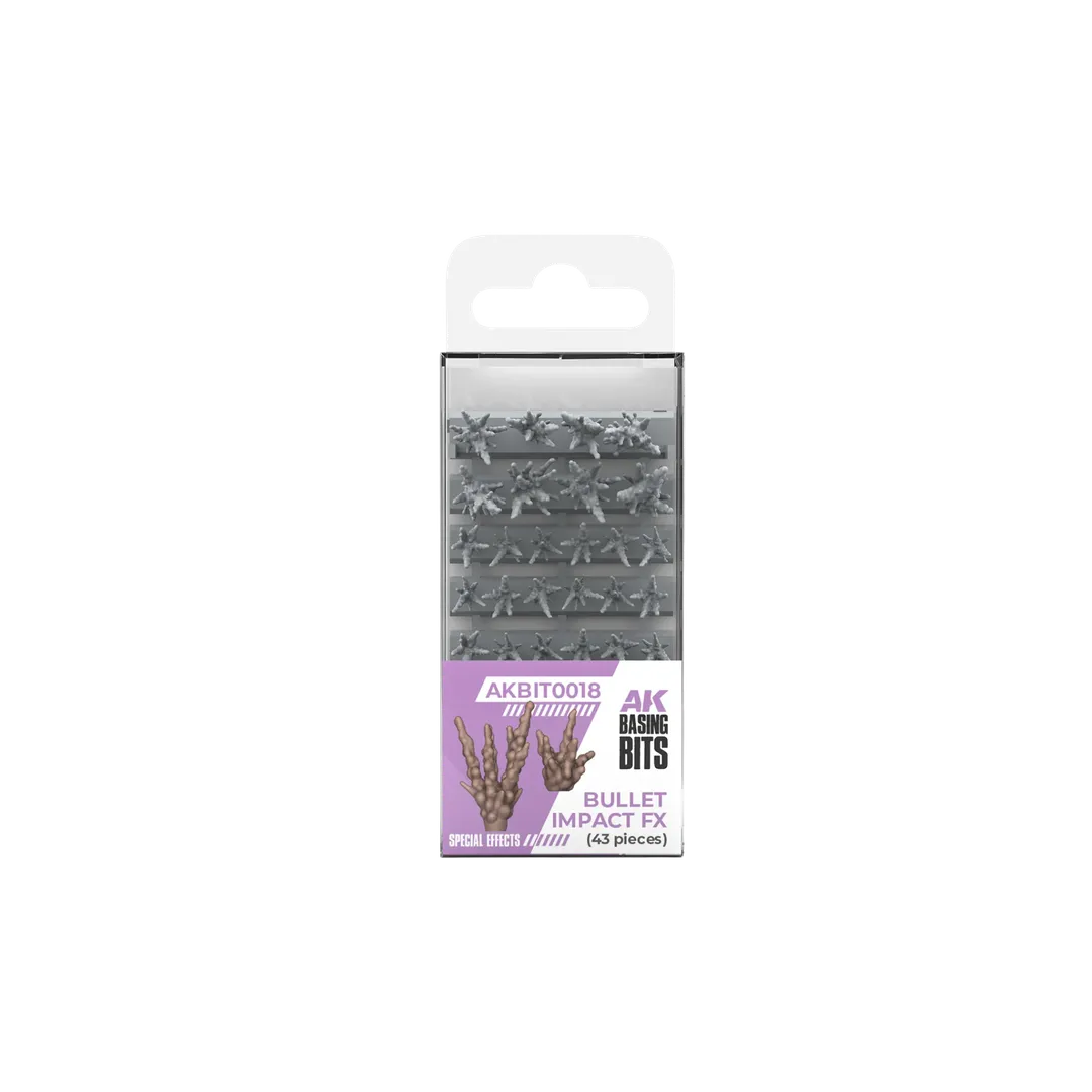 Bullet Impact Fx - Basing Bits (43 Teile)-AK-Interactive-Radaddel