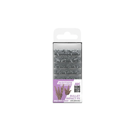 Bullet Impact Fx - Basing Bits (43 Teile)-AK-Interactive-Radaddel