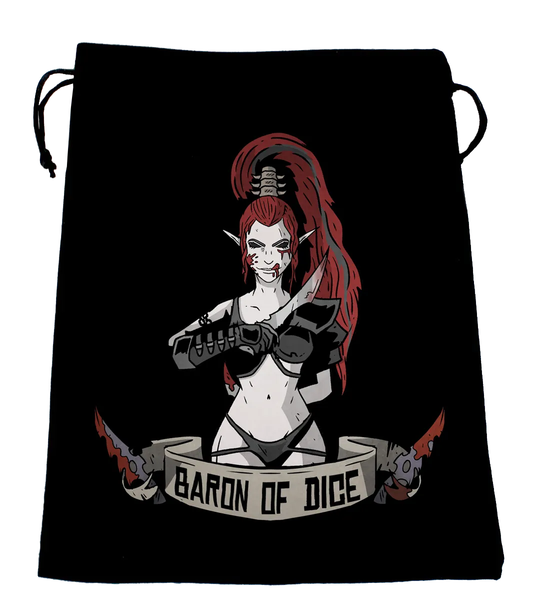Premium Black Dice Bag - Dreaded Ones - Pin-up-Baron of Dice-Radaddel
