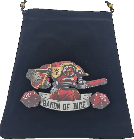 Premium Black Dice Bag - Imperial Helm-Baron of Dice-Radaddel
