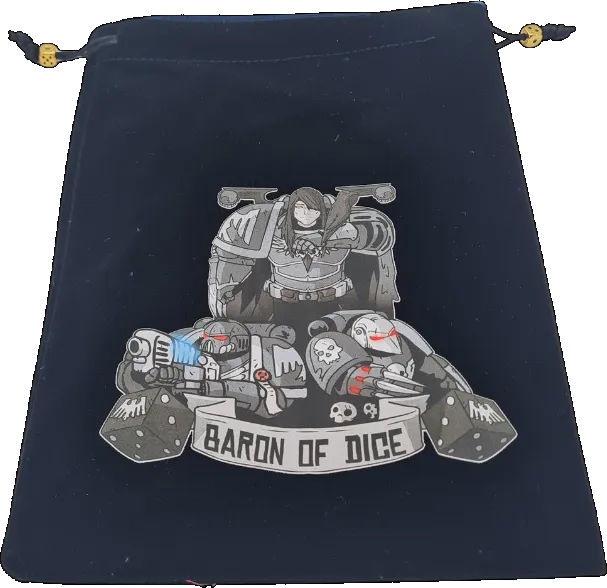 Premium Black Dice Bag - Ravens-Baron of Dice-Radaddel
