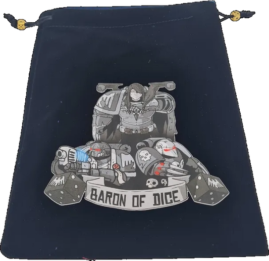 Premium Black Dice Bag - Ravens-Baron of Dice-Radaddel