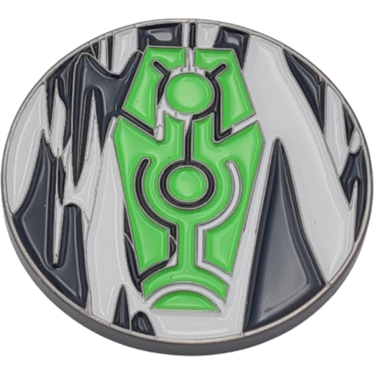 40mm Metal Coin - Green Coffin