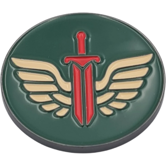 40mm Metal Coin - Sword and Wings-Baron of Dice-Radaddel