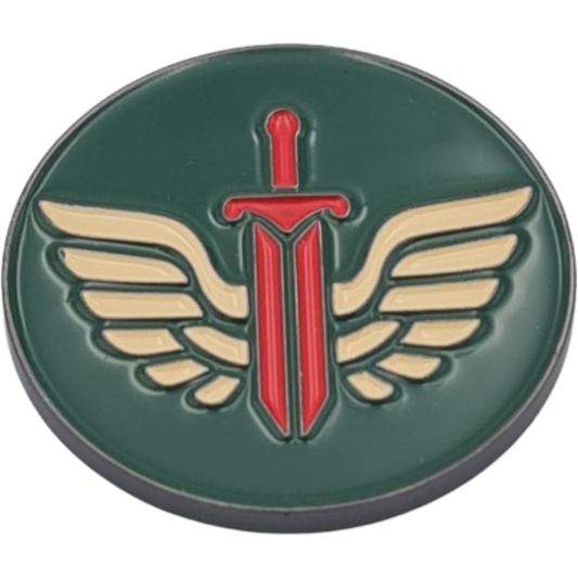 40mm Metal Coin - Sword and Wings