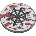 40mm Metal Coin - Blood Speckled Chaos Star-Baron of Dice-Radaddel