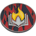 40mm Metal Coin - Scorched Book-Baron of Dice-Radaddel