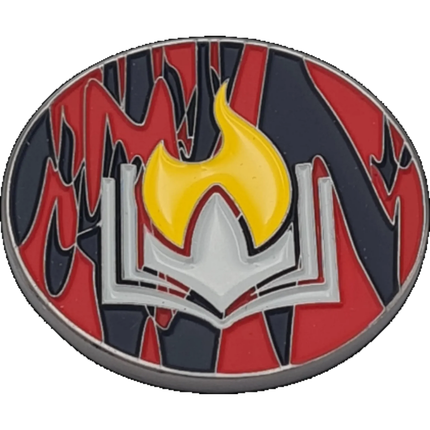 40mm Metal Coin - Scorched Book-Baron of Dice-Radaddel