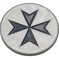 40mm Metal Coin - Knights Templar-Baron of Dice-Radaddel