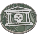 40mm Metal Coin - Military Gate - Green-Baron of Dice-Radaddel