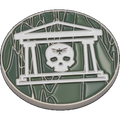40mm Metal Coin - Military Gate - Green