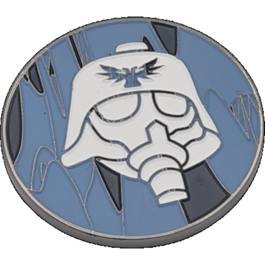 40mm Metal Coin - Helmet