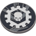 40mm Metal Coin - Iron Cog-Baron of Dice-Radaddel