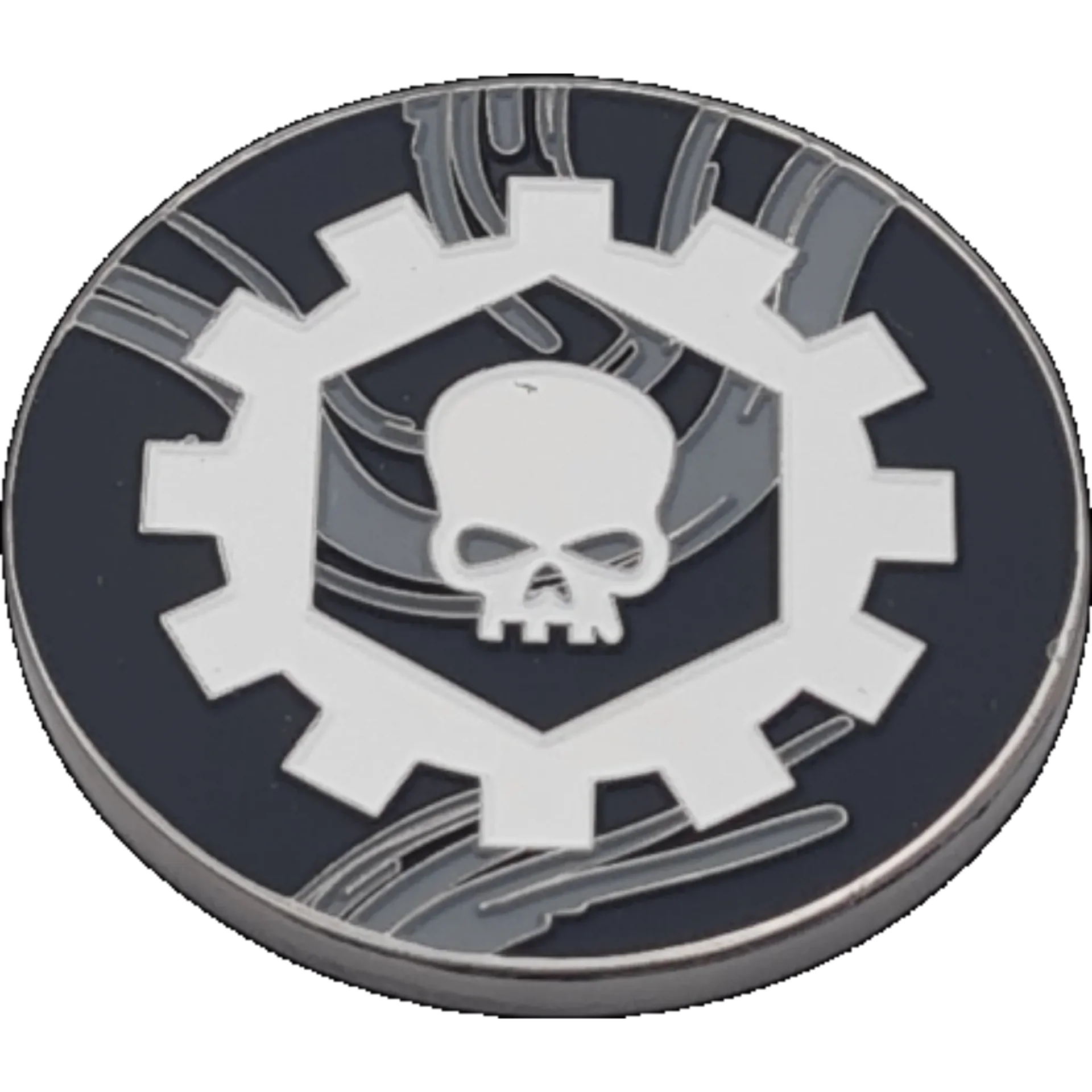 40mm Metal Coin - Iron Cog-Baron of Dice-Radaddel