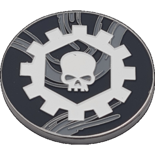 40mm Metal Coin - Iron Cog