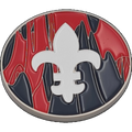 40mm Metal Coin - Fleur De Lis - Red-Baron of Dice-Radaddel