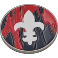 40mm Metal Coin - Fleur De Lis - Red