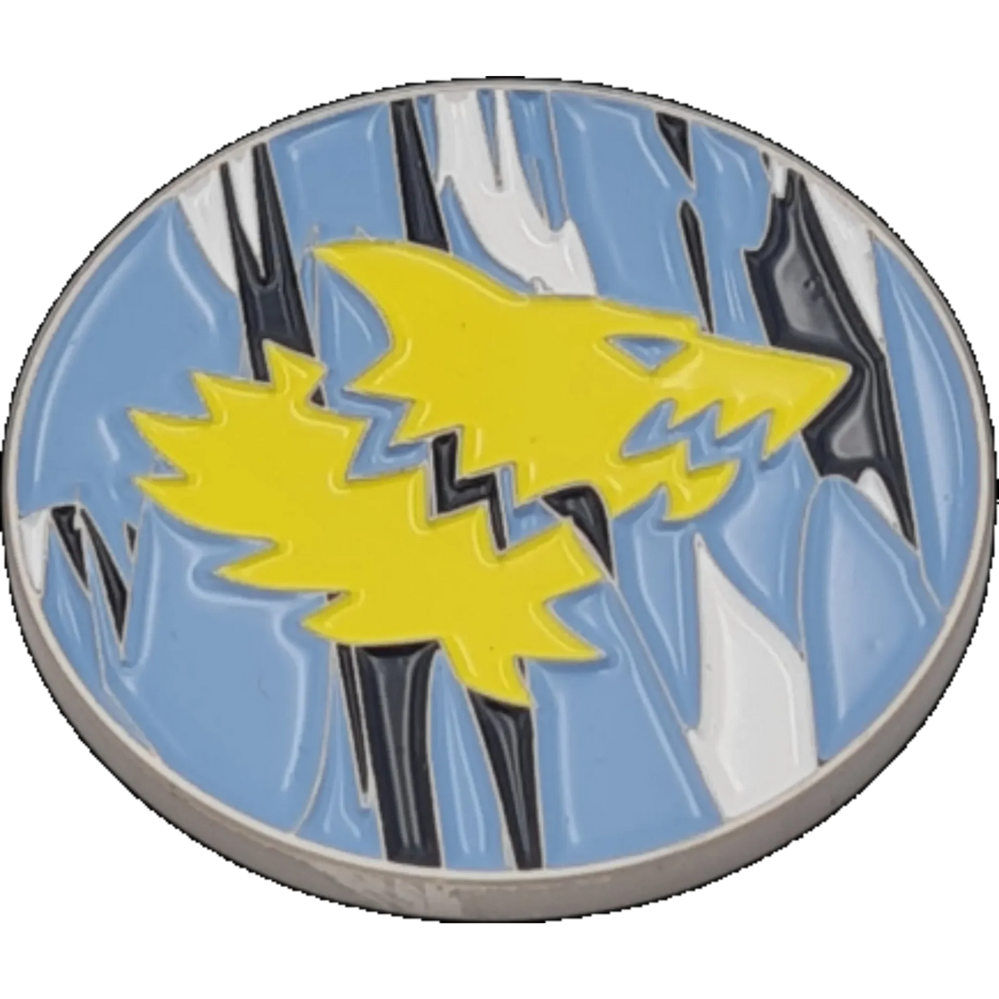 40mm Metal Coin - Snow Wolf-Baron of Dice-Radaddel