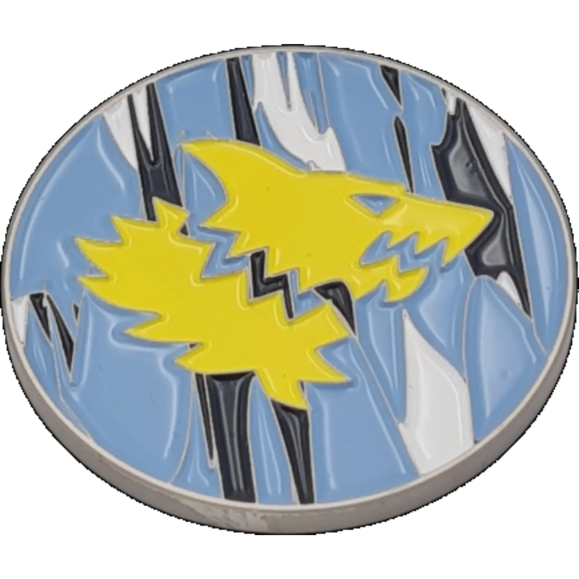 40mm Metal Coin - Snow Wolf-Baron of Dice-Radaddel