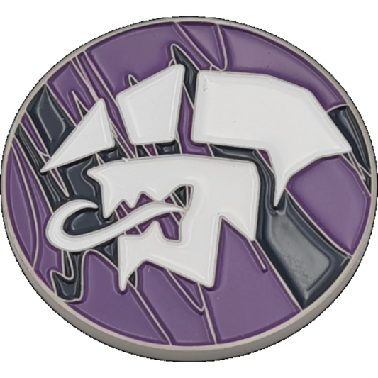 40mm Metal Coin - Alien - Purple-Baron of Dice-Radaddel