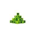 Day of the Dead - Skull Dice 16mm Square (25 Stück)-Baron of Dice-Radaddel