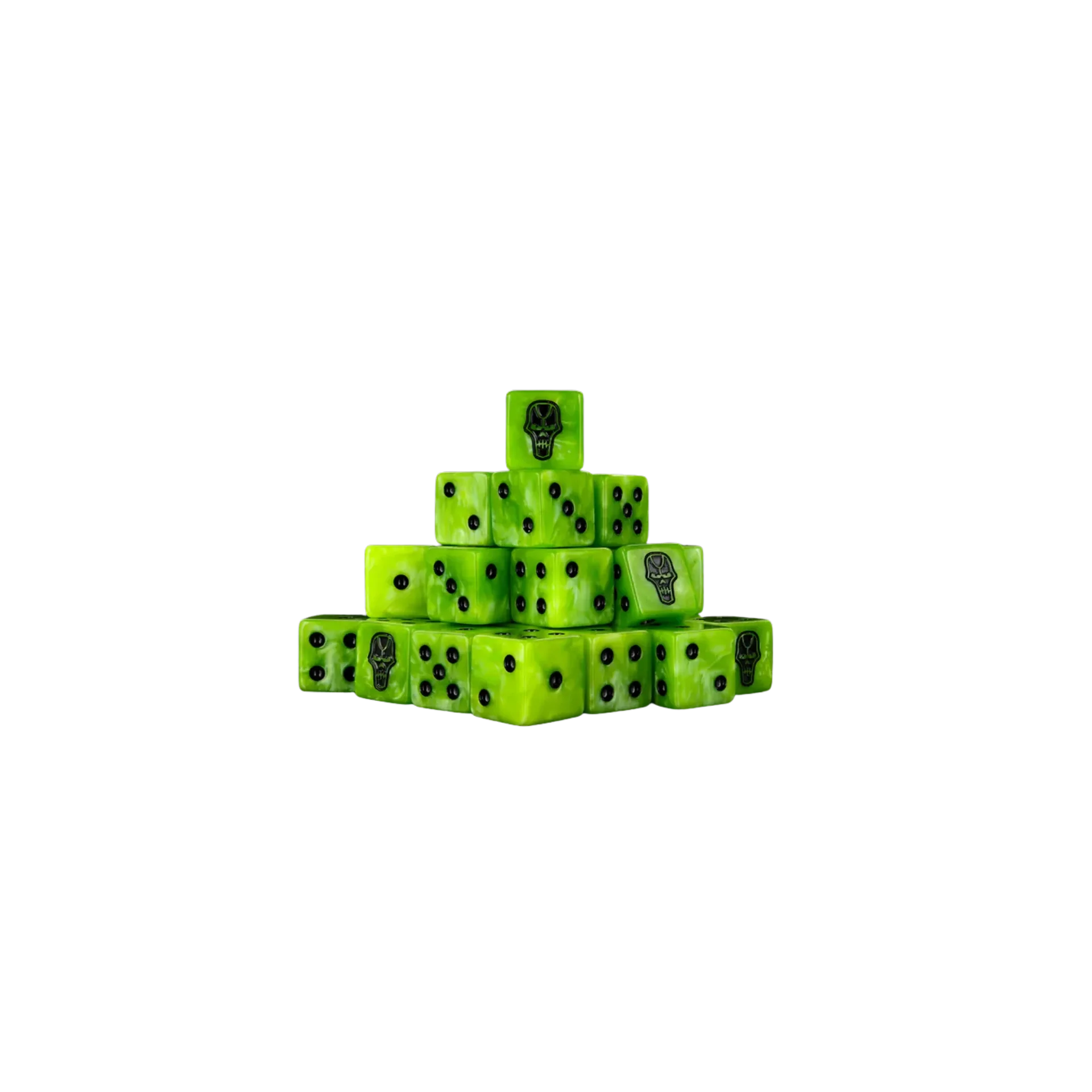 Day of the Dead - Skull Dice 16mm Square (25 Stück)-Baron of Dice-Radaddel