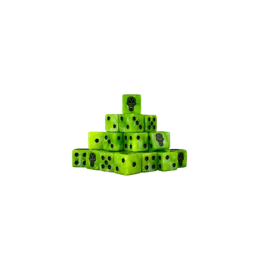 Day of the Dead - Skull Dice 16mm Square (25 Stück)-Baron of Dice-Radaddel